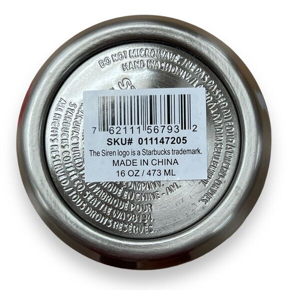 Starbucks Vacuum Insulated Christmas Pinecone 16oz Tumbler NWT - Picture 8 of 8